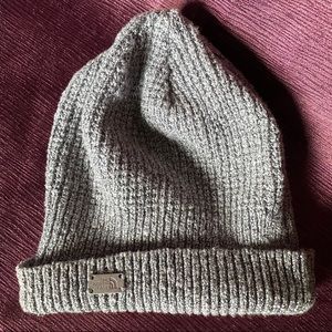 Gray North Face Beanie